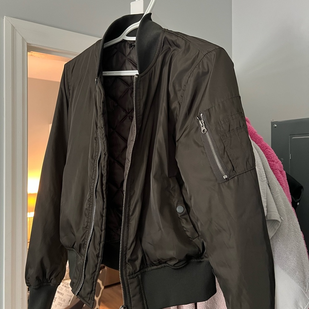 Army Green Bomber Jacket